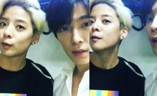 K-POP : Dianggap Mirip, Amber Fx dan Donghae Suju Unggah Video Pembuktian 