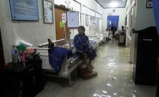 FOTO BANJIR JOMBANG : Duh, RSUD Jombang Tergenang Air...