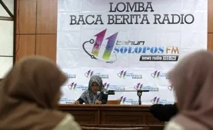 FOTO HUT SOLOPOS FM : Begini Suasana Lomba Baca Berita