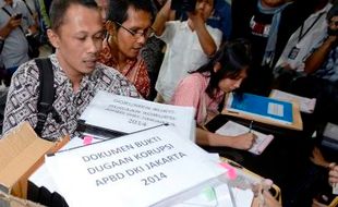 FOTO KORUPSI JAKARTA : ICW Laporkan Korupsi APBD DKI Jakarta