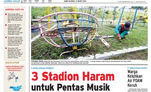 SOLOPOS HARI INI : Soloraya Hari Ini: 3 Stadion Haram untuk Pentas Musik hingga Retribusi Miras Naik 1.000%