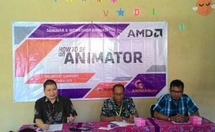 ANIMASI INDONESIA : Dukung Indonesia Kreatif, Animasolo-AMD Workshop 2 Kota