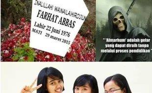 OLGA SYAHPUTRA MENINGGAL : Inilah 10 Meme Kutukan Maut untuk Farhat Abbas!