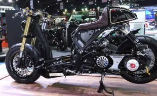 MODIFIKASI MOTOR : Dandan ala Drag Bike, Honda Zoomer Makin Cadas