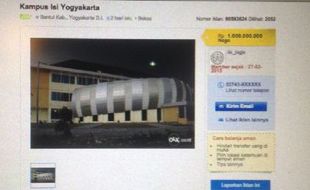 KISAH UNIK : Tawarkan Kampus ISI Yogyakarta, olx.co.id Tak Bisa Diakses