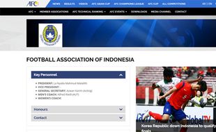 PSSI DIBEKUKAN : Situs Resmi AFC dan FIFA Cantumkan La Nyalla Ketua Umum PSSI