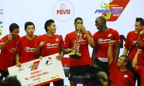 FOTO PERTAMINA PROLIGA : Ini Dia Tim Putra Juara Proliga