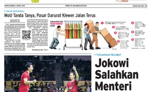 SOLOPOS HARI INI : Jokowi Salahkan Menteri