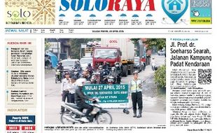 SOLOPOS HARI INI : Soloraya Hari Ini: Jl. Prof. dr. Soeharso Searah, Jalanan Kampung Padat Kendaraan