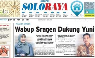 SOLOPOS HARI INI : Soloraya Hari Ini: Wabup Sragen Dukung Yuni hingga 15 Kasus Hukum Libatkan Anak