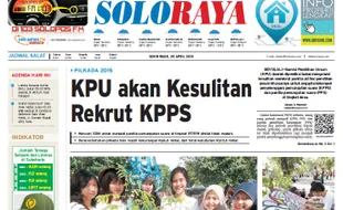 SOLOPOS HARI INI : Soloraya Hari Ini: KPU akan Kesulitan Rekrut KPPS