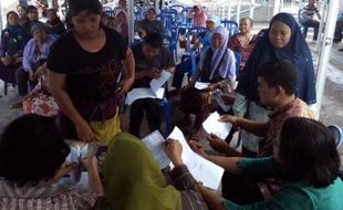 PASAR TRADISIONAL SUKOHARJO : Pedagang Kios Lantai II Pasar Grogol Diberi Teguran