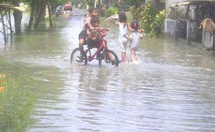 ANTISIPASI BENCANA SUKOHARJO : Lima Desa di Sukoharjo Rawan Banjir, Ini Daerahnya