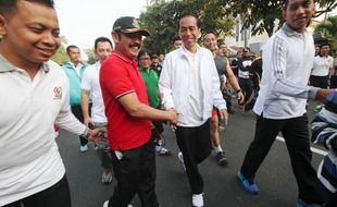 FOTO AGENDA PRESIDEN : Begini Jalan-Jalan Jokowi di CFD