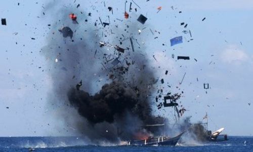 PEMBERANTASAN ILLEGAL FISHING : Satgas Beroperasi di Wilayah Perbatasan