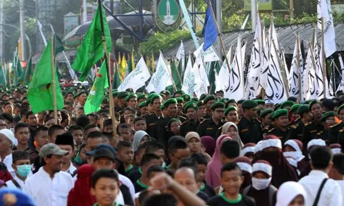 FOTO HARI ISRA MIKRAJ : Begini Pawai Tauhid Peringati Isra Mikraj