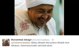 HABIB ALWI MENINGGAL DUNIA : Keluarga: Sudah Lama Habib Alwi Bin Anis Sakit Ginjal