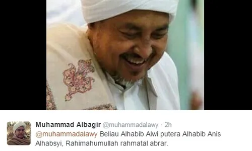 HABIB ALWI BIN ANIS MENINGGAL : Imam Masjid Ar Riyadh Solo Itu Dikenal Rendah Hati