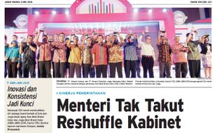 SOLOPOS HARI INI : Menteri Tak Takut Reshuffle Kabinet