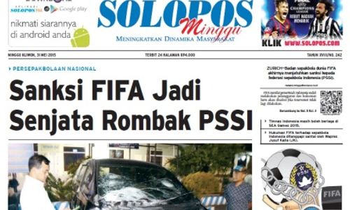 SOLOPOS HARI INI : Sanksi FIFA Jadi Senjata Rombak PSSI hingga Golkar Akhirnya Islah