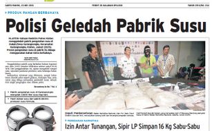 SOLOPOS HARI INI : Polisi Geledah Pabrik Susu hingga Sipir LP Simpan 16 Kg Sabu-Sabu