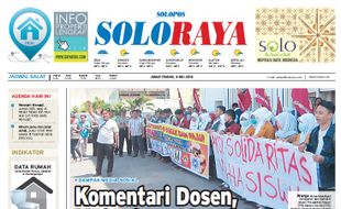 SOLOPOS HARI INI : Soloraya Hari Ini: Komentari Dosen, Mahasiswa Masuk Bui