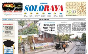 SOLOPOS HARI INI : Soloraya Hari Ini: Semanggi dan Kadipiro Pecah hingga Siswa SMAN 1 Solo Raih Medali Emas OSN Fisika