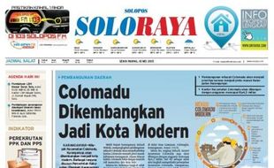 SOLOPOS HARI INI : Soloraya Hari Ini: Colomadu Jadi Kota Modern hingga Pemuda Sukoharjo Mencoba Bunuh Diri