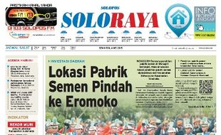 SOLOPOS HARI INI : Soloraya Hari Ini: Lokasi Pabrik Semen Pindah ke Eromoko