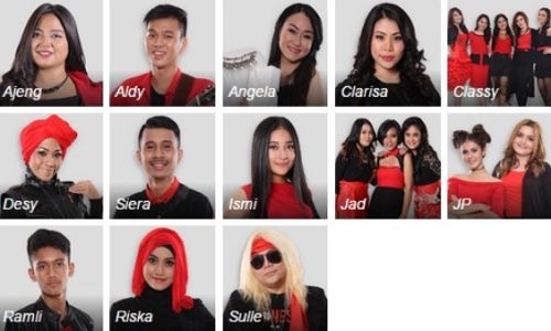 X FACTOR INDONESIA : Lengkap, Ini Akun Twitter 13 Kontestan X Factor ID