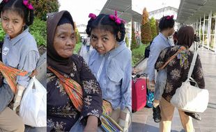 KISAH INSPIRATIF : Kisah Mengharukan Nenek Gendong Cucu 18 Tahun Demi Berobat