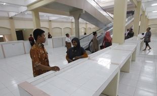 RENOVASI PASAR :Pedagang Pasar Tanggul Tak Sabar Tempati Lapak Baru