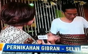 PERNIKAHAN GIBRAN-SELVI : Ditanya Sosok Selvi, Jokowi: Sama Saya Enggak Banyak Bicara, Hehehe