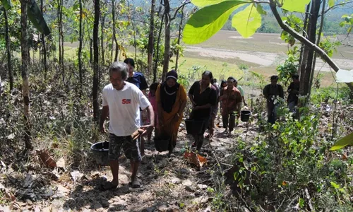 MUSIM KEMARAU : Kemarau, Air Sumur di Boyolali Ini Berubah Jadi Kemerahan