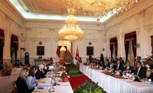 FOTO AGENDA PRESIDEN : Begini Jokowi Jamu David Cameron