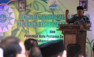 FOTO LEBARAN 2015 : Amien Rais Sapa Muhammadiyah Solo