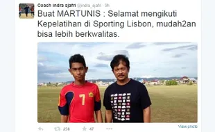 MARTUNIS GABUNG SPORTING LISBON : Begini Doa Indra Sjafri