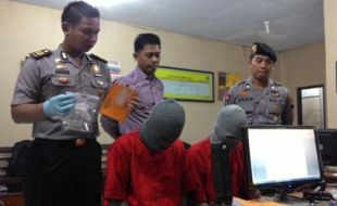 NARKOBA KARANGANYAR : Polres Ringkus Mahasiswa Pemakai Ganja