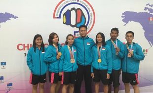 KEJUARAAN TAEKWONDO : Tim Indonesia Rebut 2 Medali Emas di Korea Selatan