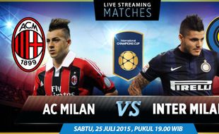 INTERNATIONAL CHAMPIONS CUP : AC Milan Jumpa Inter Milan, Menanti Taji Amunisi Baru