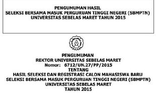 PENGUMUMAN SBMPTN 2015 : Daftar Lulus SBMPTN FKIP UNS: Akuntansi, Administrasi Perkantoran, dan Ekonomi