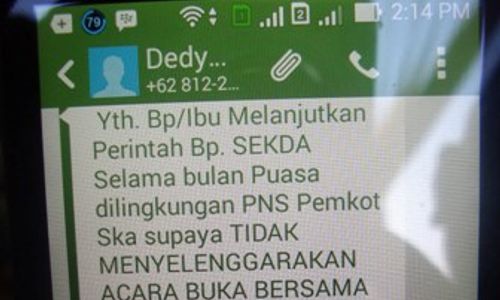 PELARANGAN BUKBER : Protes SE Sekda, 9 Elemen Muslim Datangi DPRD Solo