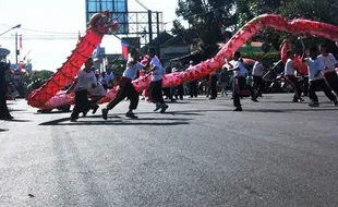 FOTO FKY 2015 : Barongsai di Tengah Kota Wonosari