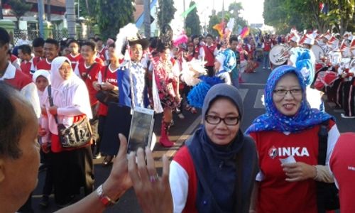 CAR FREE DAY MADIUN : Begini Meriahnya Car Free Day Madiun dengan Ribuan Karyawan PT INKA