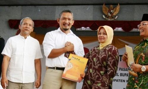 Pilkada Kediri 2015 Haryanti-Masykuri Kembali Menang