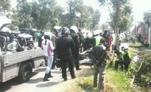 Motor Gede Nyungsep ke Got di Nganjuk, Member Paguma Malah Mensyukuri