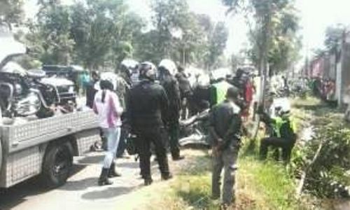 Motor Gede Nyungsep ke Got di Nganjuk, Member Paguma Malah Mensyukuri