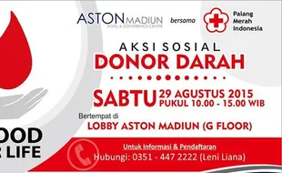 PERAYAAN HUT RI : Aston Madiun Himpun Donor Darah