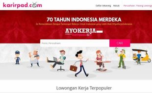 SITUS LOWONGAN PEKERJAAN : Karirpad.com, Situs Khusus Para Pencari Kerja