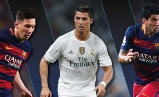 PEMAIN TERBAIK EROPA : Messi, Ronaldo, dan Suarez Berebut Gelar Pemain Terbaik Eropa 2014/2015